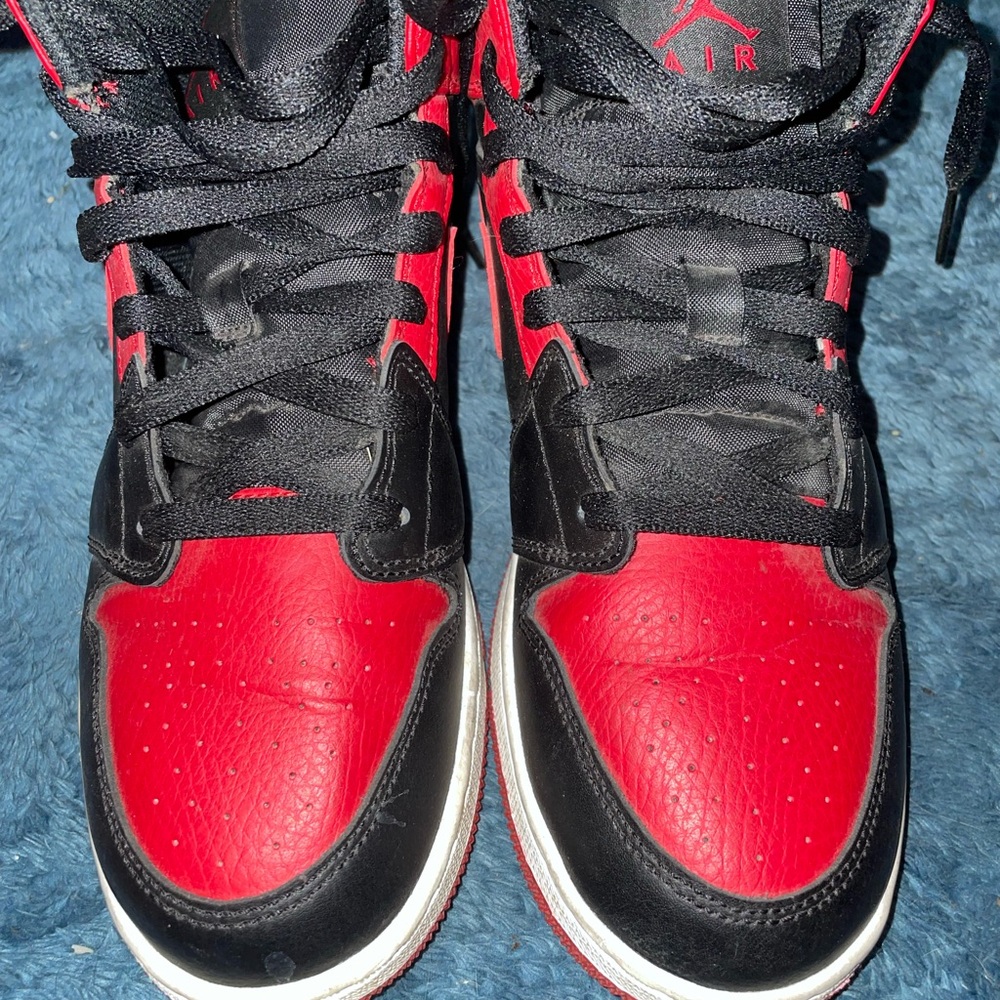 Air Jordan Black and Red Sneakers